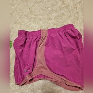 Nike Fuchsia and Light Pink Running Shorts